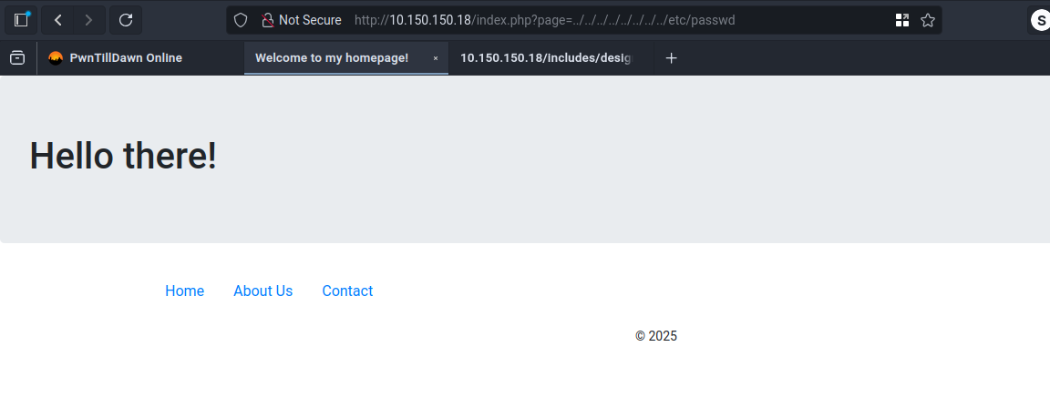 failed lfi